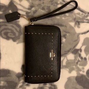 Coach black Small wristlet